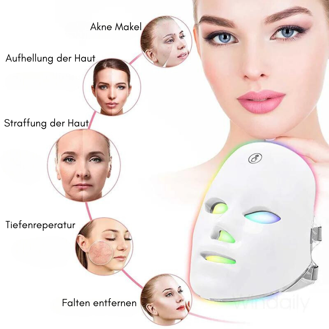 PureGlow LED Lichttherapie-Maske